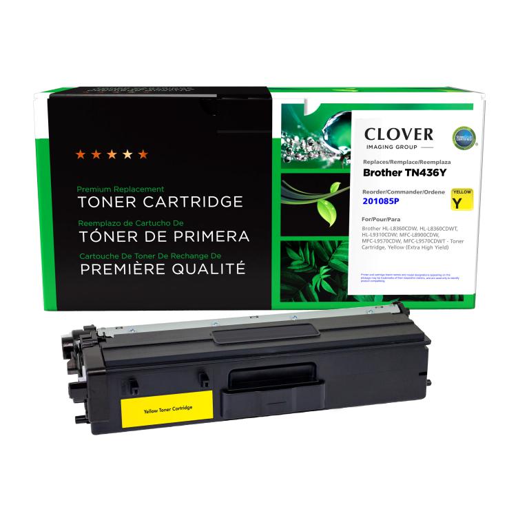 Extra High Yield Yellow Toner Cartridge for Brother TN436Y