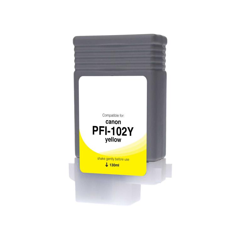 Yellow Wide Format Ink Cartridge for Canon PFI-102 (0898B001)