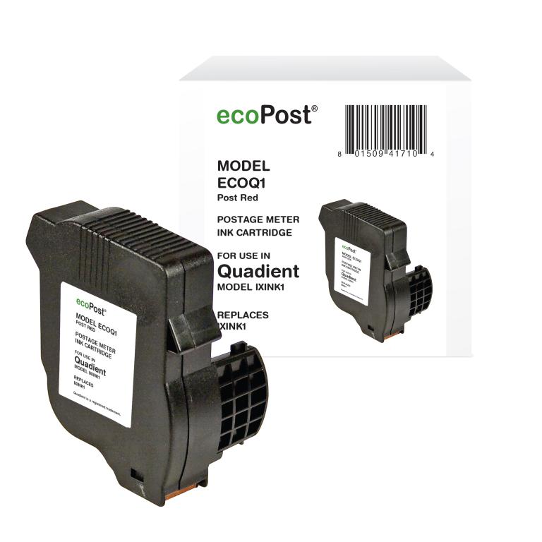 Postage Meter Red Ink Cartridge for Quadient IXINK1