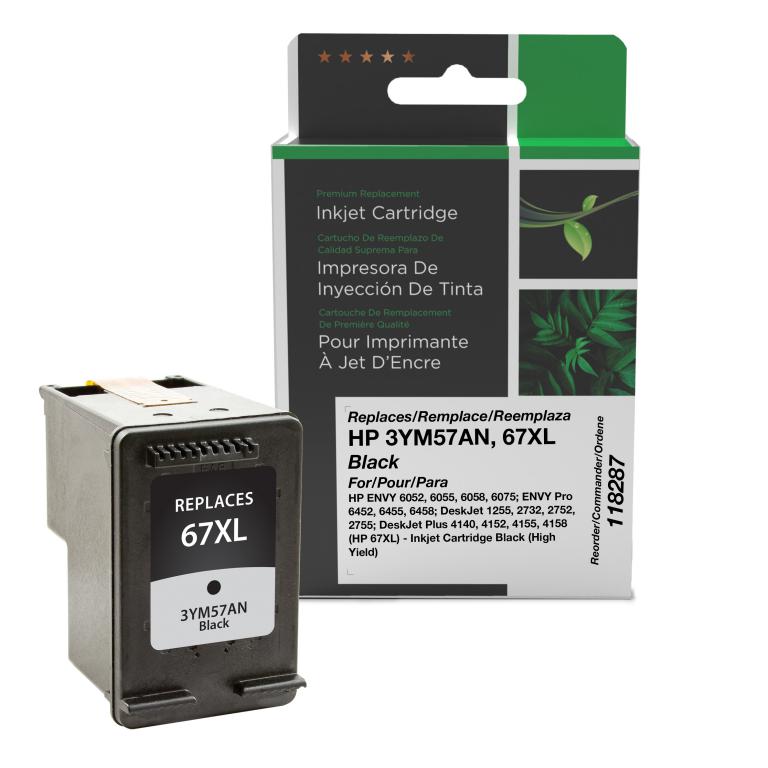 High Yield Black Ink Cartridge for HP 67XL (3YM57AN)