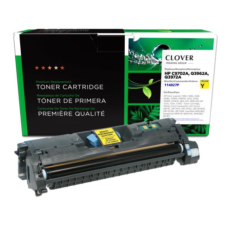 Yellow Toner Cartridge for HP 121A/122A/123A (C9702A/Q3962A)