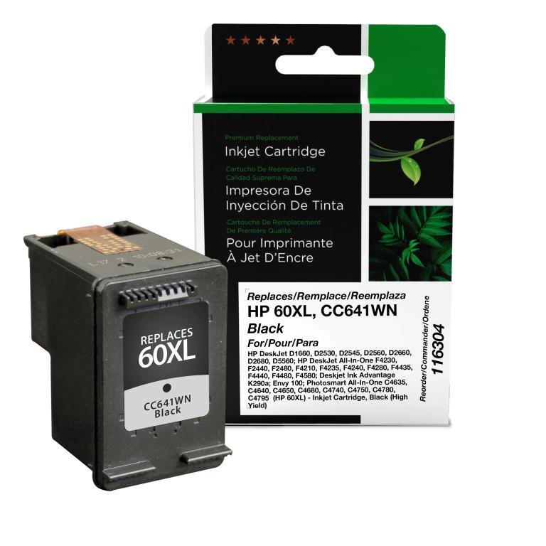 High Yield Black Ink Cartridge for HP 60XL (CC641WN)