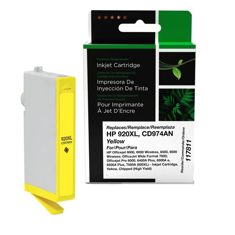 High Yield Yellow Ink Cartridge for HP 920XL (CD974AN)