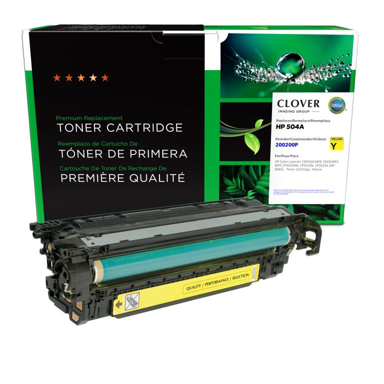 Yellow Toner Cartridge for HP 504A (CE252A)