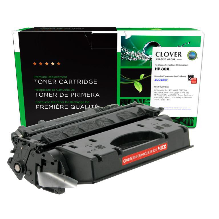 High Yield MICR Toner Cartridge for HP CF280X, TROY 02-81551-001