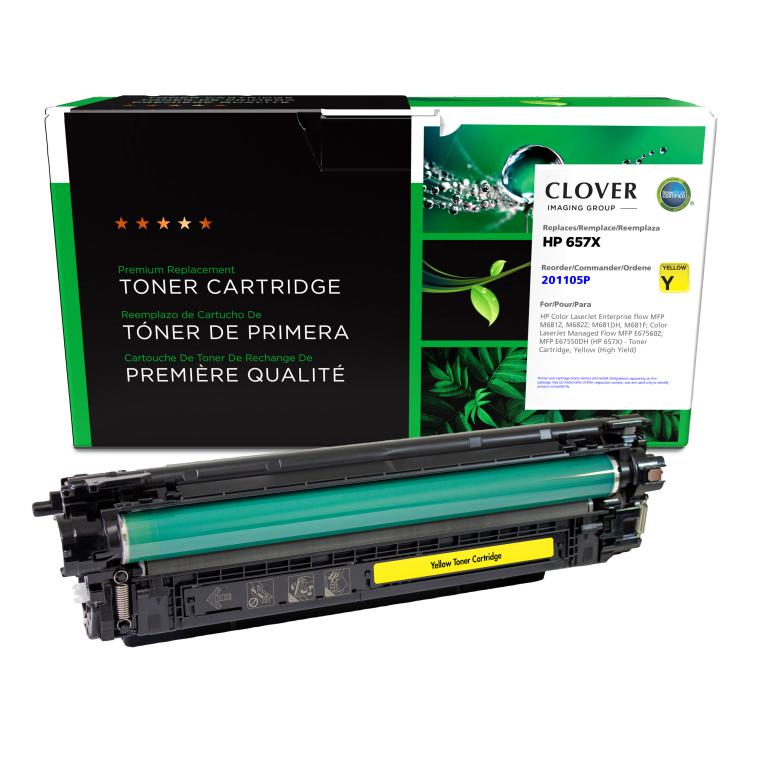 High Yield Yellow Toner Cartridge for HP 657X (CF472X/W9032MC)