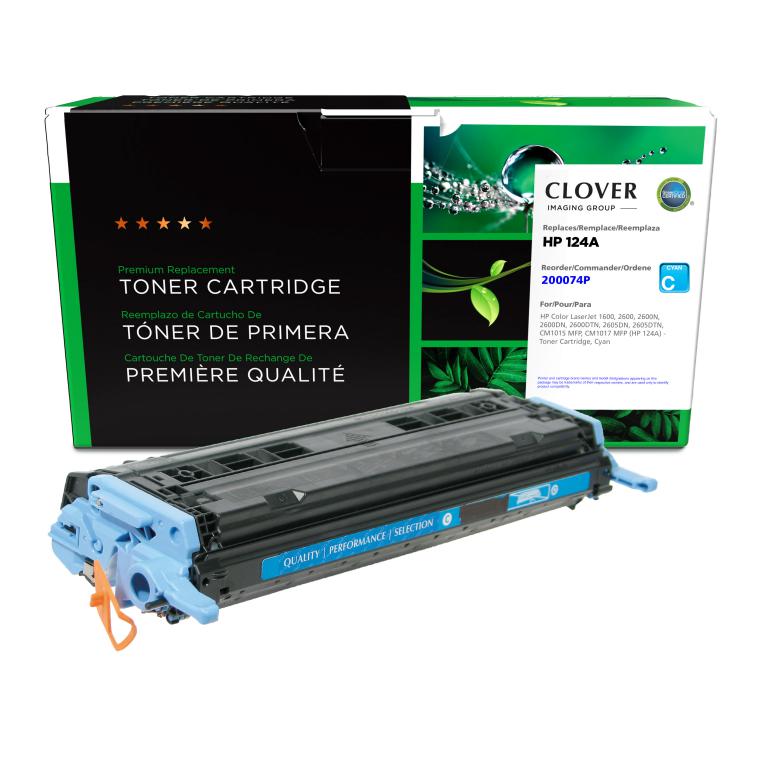 Cyan Toner Cartridge for HP 124A (Q6001A)