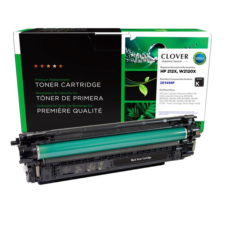 High Yield Black Toner Cartridge (New Chip) for HP 212X (W2120X)