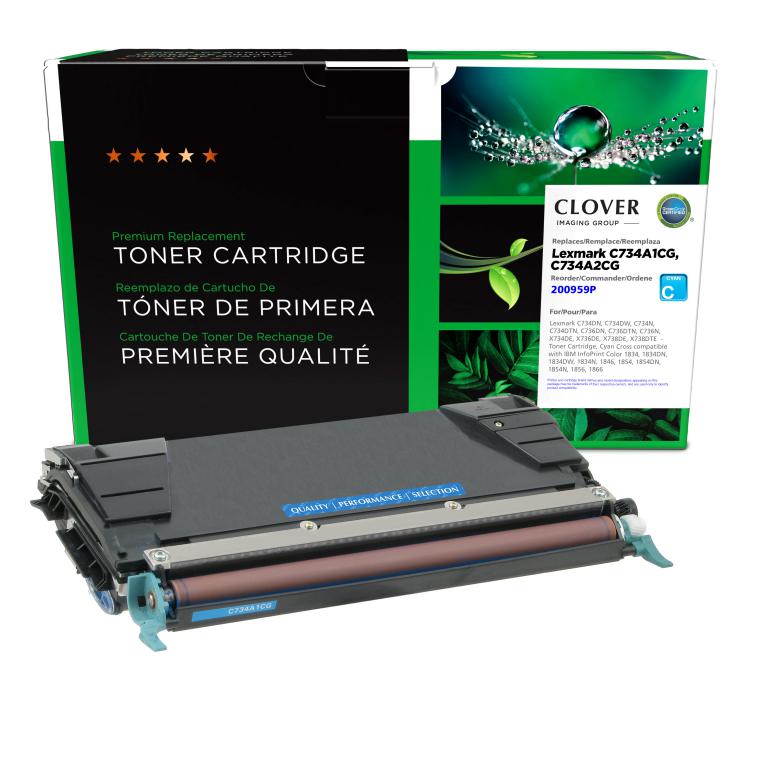 Cyan Toner Cartridge for Lexmark C734/C736/X734