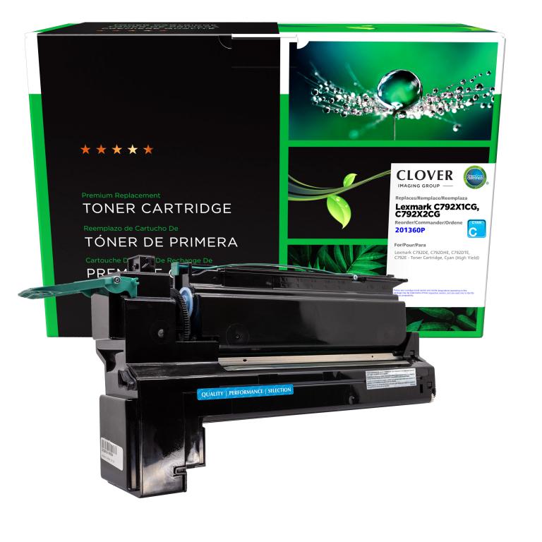 High Yield Cyan Toner Cartridge for Lexmark C792