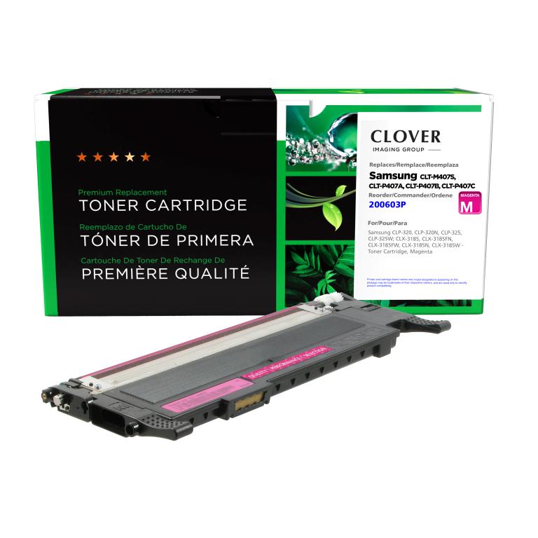 Clover Imaging Remanufactured Magenta Toner Cartridge for Samsung CLT-M407S | Toner Cartridge Store