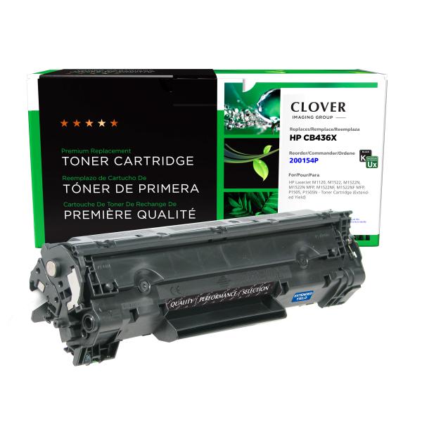 Toner Cartridge Store | Clover Imaging Remanufactured Extended Yield Toner Cartridge for HP CB436A