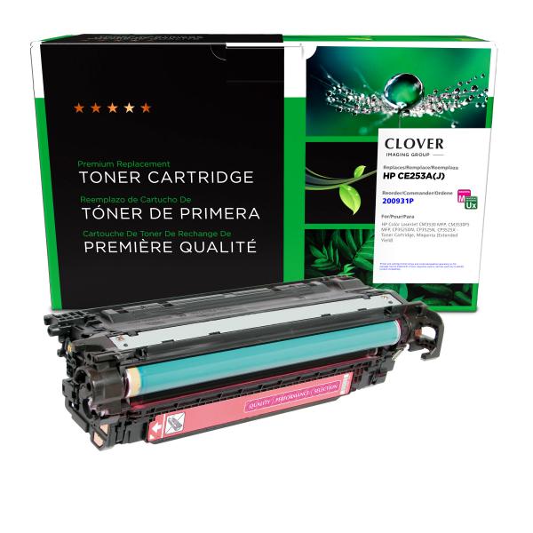 Toner Cartridge Store | Clover Imaging Remanufactured Extended Yield Magenta Toner Cartridge for HP CE253A