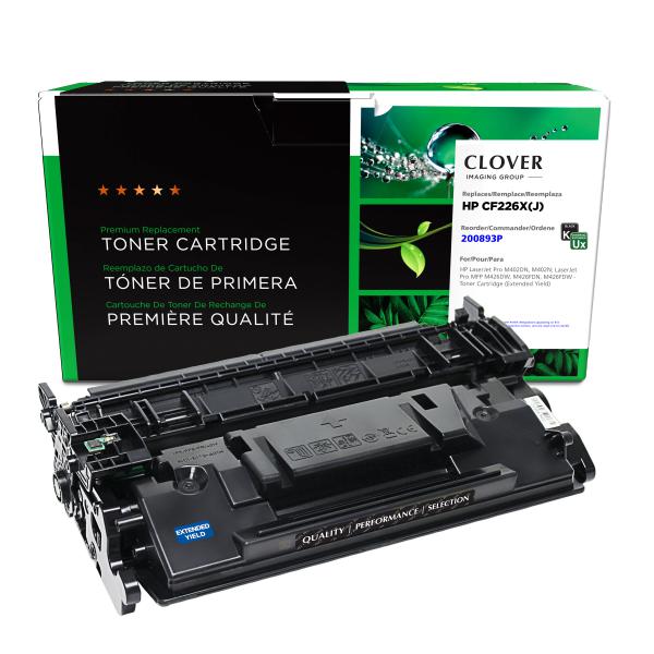 Toner Cartridge Store | Clover Imaging Remanufactured Extended Yield Toner Cartridge for HP CF226X