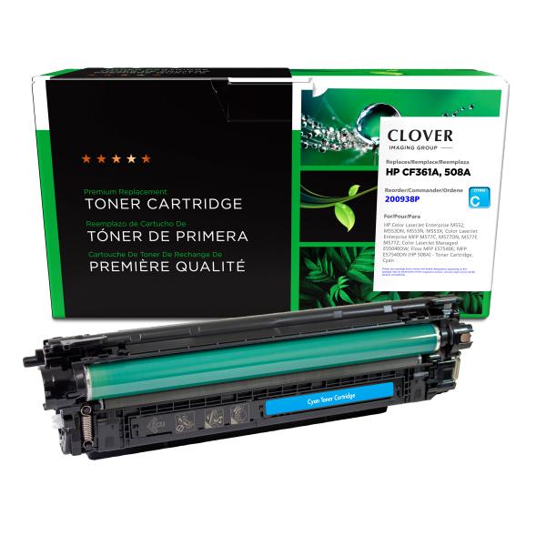 Toner Cartridge Store | Clover Imaging Remanufactured Cyan Toner Cartridge for HP 508A (CF361A)