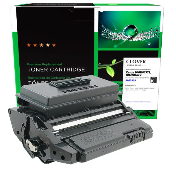 Toner Cartridge Store | Clover Imaging Remanufactured High Yield Toner Cartridge for Xerox 106R01371/106R01370