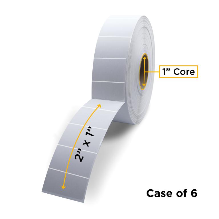 Direct Thermal Label Roll 1.0" ID x 5.0" Max OD for Desktop Barcode Printers