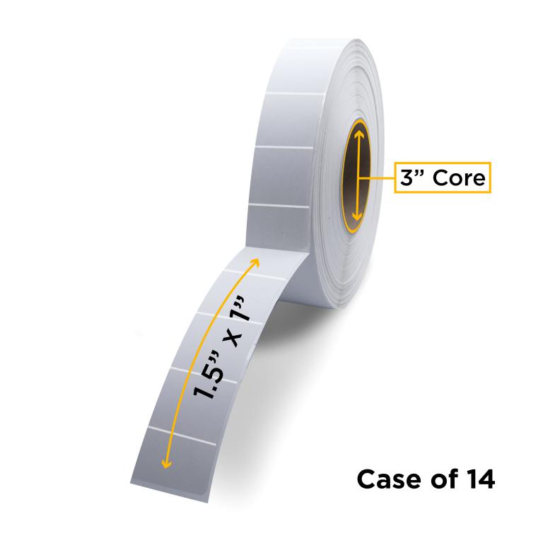 Thermal Transfer Label Roll 3.0" ID x 8.0" Max OD for Industrial Barcode Printers