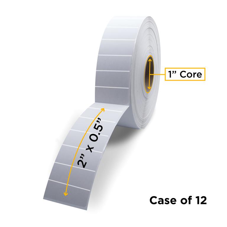 Thermal Transfer Label Roll 1.0" ID x 5.0" Max OD for Desktop Barcode Printers