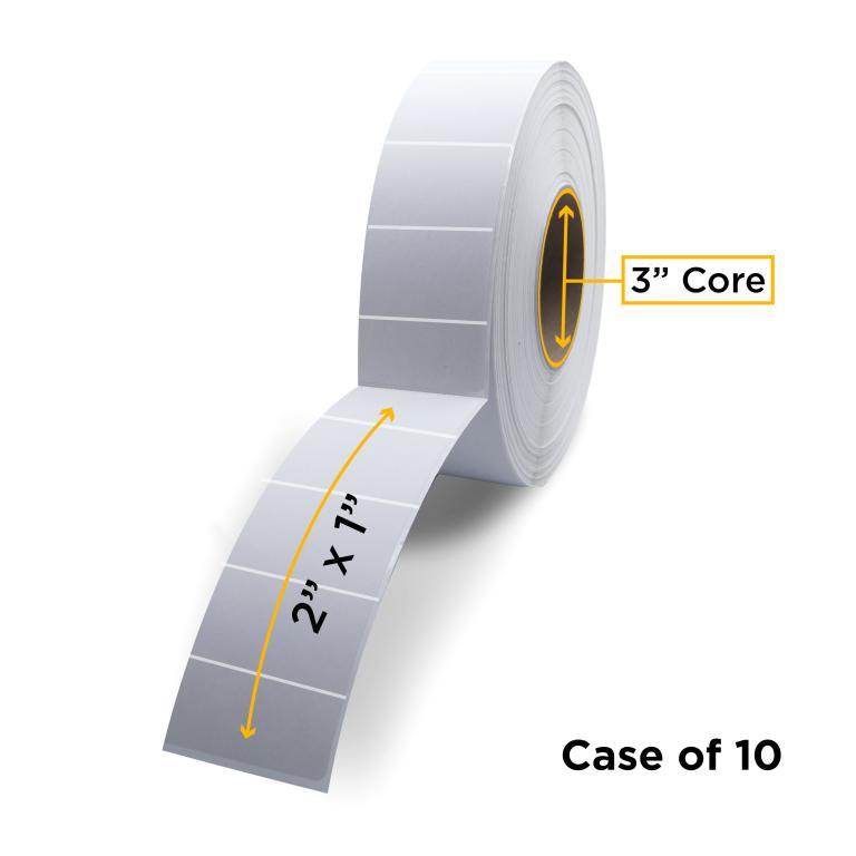 Thermal Transfer Label Roll 3.0" ID x 8.0" Max OD for Industrial Barcode Printers