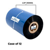 High Performance Wax Ribbon 102mm x 450M (12 Ribbons/Case) for Zebra Printers