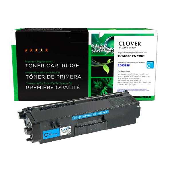 Clover Imaging Remanufactured Cyan Toner Cartridge for Brother TN310