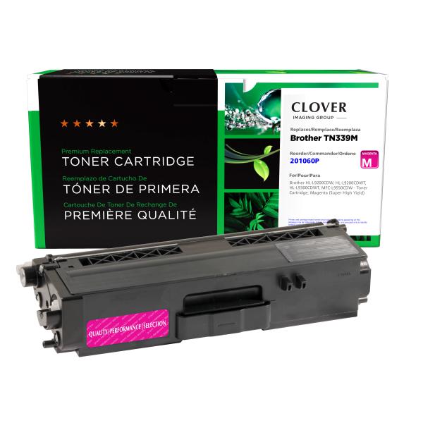 Clover Imaging Remanufactured Super High Yield Magenta Toner Cartridge for Brother TN339