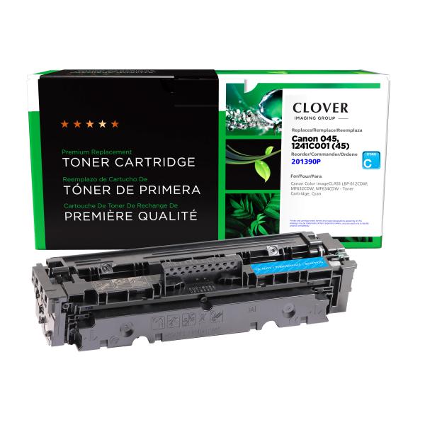 Clover Imaging Remanufactured Cyan Toner Cartridge for Canon 045 (1241C001)