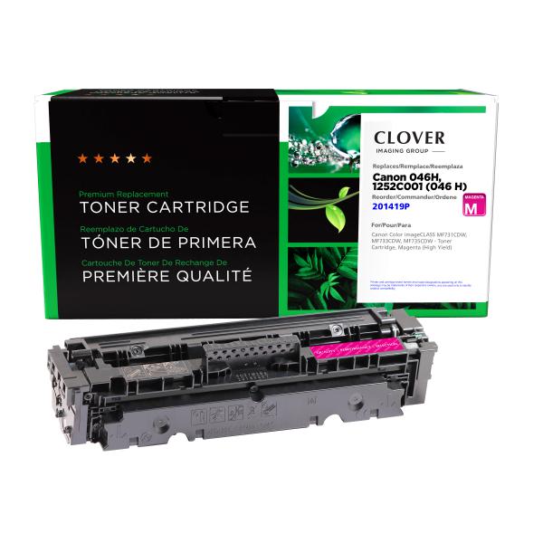 Toner Cartridge Store | Clover Imaging Remanufactured High Yield Magenta Toner Cartridge for Canon 046H (1252C001)