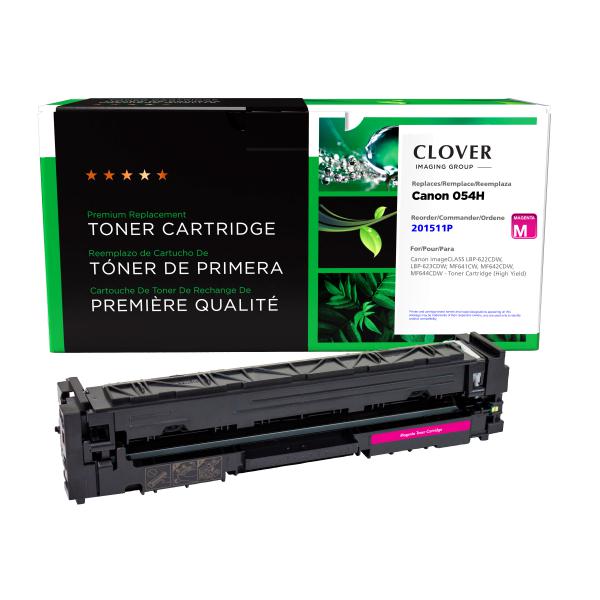 Toner Cartridge Store | Clover Imaging Remanufactured High Yield Magenta Toner Cartridge for Canon 054H (3026C001)