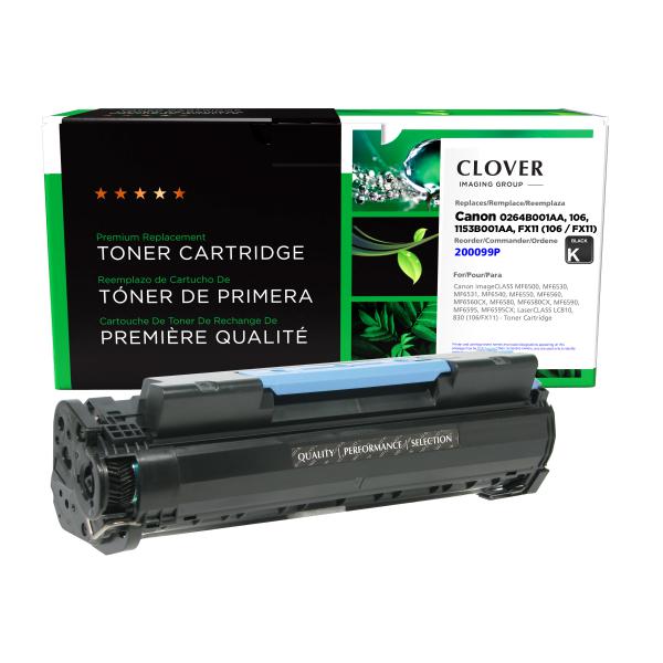 Clover Imaging Remanufactured Universal Toner Cartridge for Canon 106/FX11 (0264B001AA/1153B001AA)