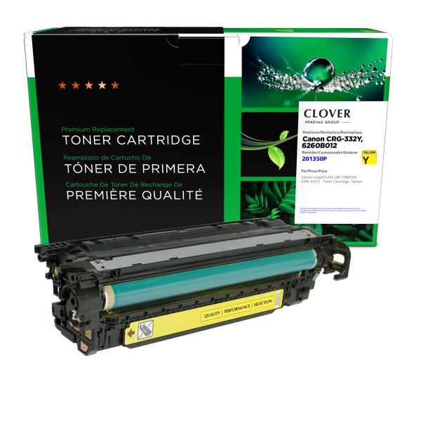 Clover Imaging Remanufactured Yellow Toner Cartridge for Canon CRG-332Y (6260B012)