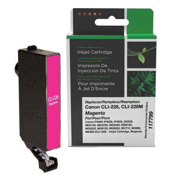 Clover Imaging Remanufactured Magenta Ink Cartridge for Canon CLI-226 (4548B001)