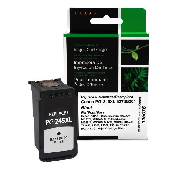 Clover Imaging Remanufactured High Yield Black Ink Cartridge for Canon PG-245XL (8278B001)