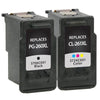 Clover Imaging Remanufactured High Yield Black, Color Ink Cartridges for Canon PG-260XL/CL-261XL (3706C005) 2-Pack