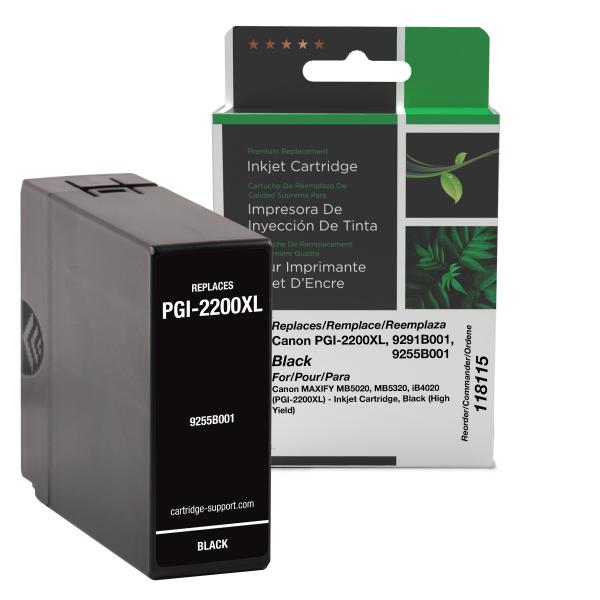 Clover Imaging Non-OEM New High Yield Black Ink Cartridge for Canon PGI-2200XL (9291B001/9255B001)