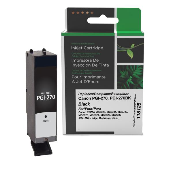 Clover Imaging Remanufactured Black Ink Cartridge for Canon PGI-270 (0373C001)