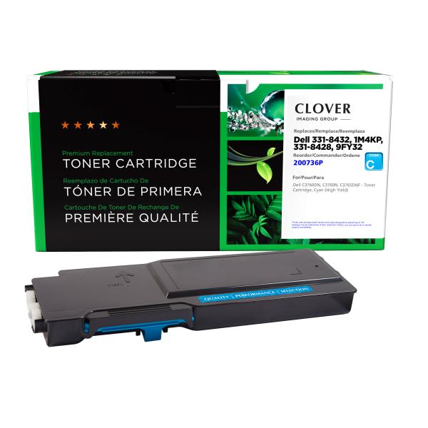 Clover Imaging Remanufactured High Yield Cyan Toner Cartridge for Dell C3760