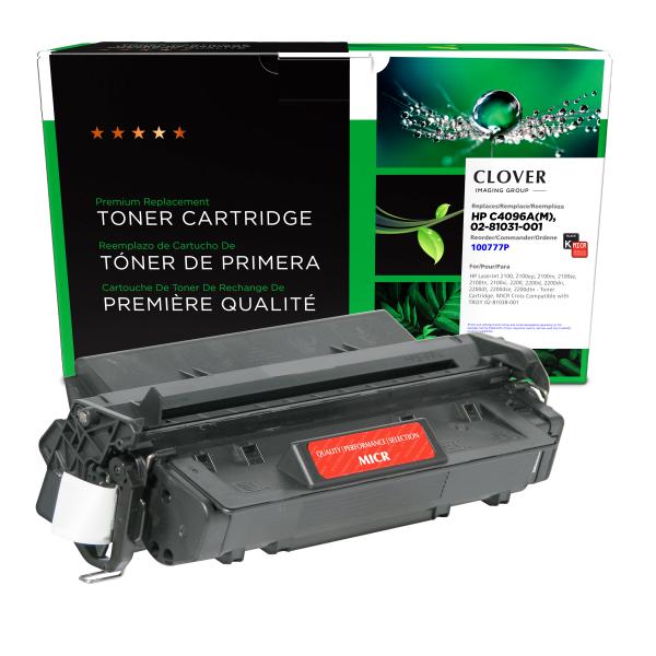 Clover Imaging Remanufactured MICR Toner Cartridge for HP C4096A, TROY 02-81038-001
