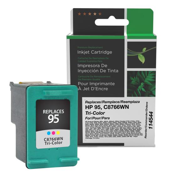 Clover Imaging Remanufactured Tri-Color Ink Cartridge for HP 95 (C8766WN)