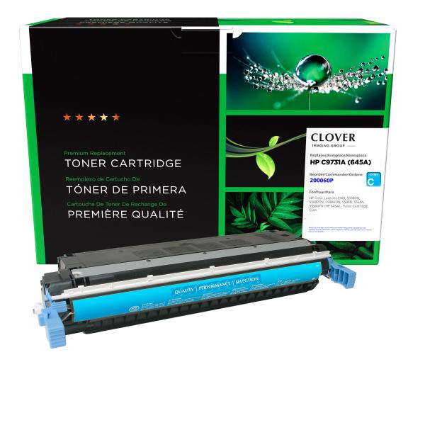 Clover Imaging Remanufactured Cyan Toner Cartridge for HP 645A (C9731A)