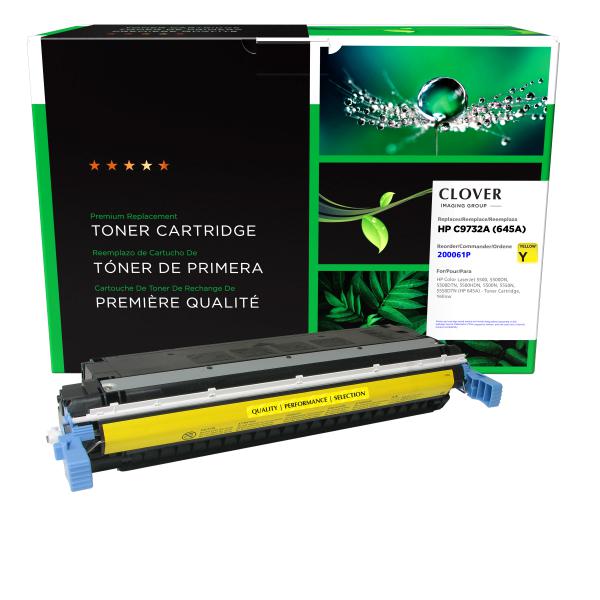 Clover Imaging Remanufactured Yellow Toner Cartridge for HP 645A (C9732A)