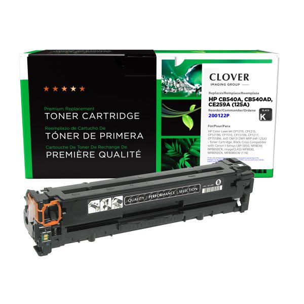 Clover Imaging Remanufactured Black Toner Cartridge for HP 125A (CB540A)