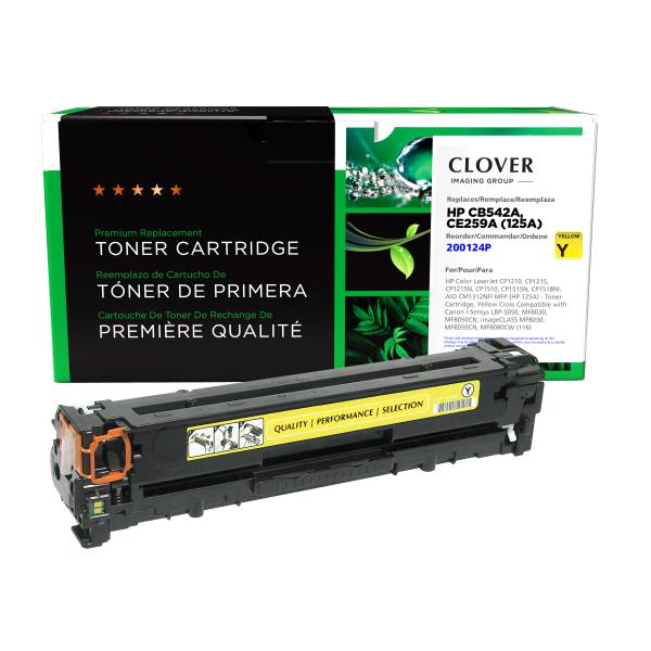 Clover Imaging Remanufactured Yellow Toner Cartridge for HP 125A (CB542A)