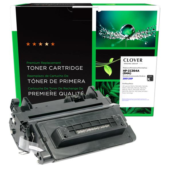 Clover Imaging Remanufactured Toner Cartridge for HP 64A (CC364A)