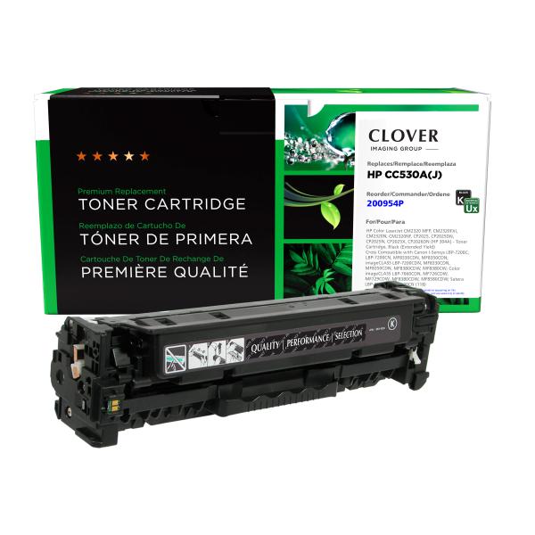 Clover Imaging Remanufactured Extended Yield Black Toner Cartridge for HP CC530A