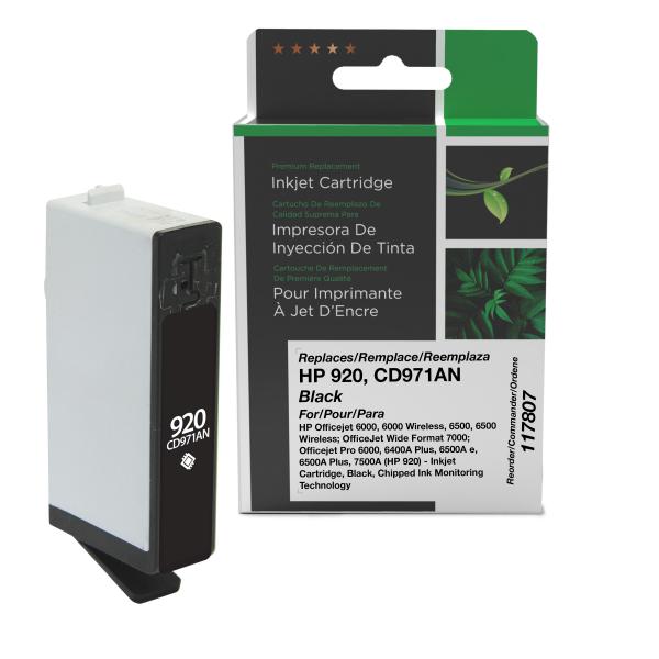 Clover Imaging Remanufactured Black Ink Cartridge for HP 920 (CD971AN)