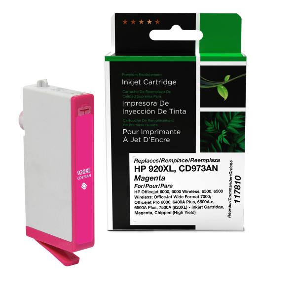 Clover Imaging Remanufactured High Yield Magenta Ink Cartridge for HP 920XL (CD973AN)