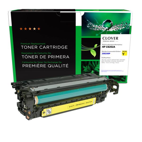 Clover Imaging Remanufactured Yellow Toner Cartridge for HP 504A (CE252A)