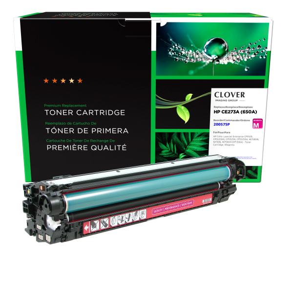 Clover Imaging Remanufactured Magenta Toner Cartridge for HP 650A (CE273A)